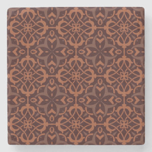 Ethnic modern geometric pattern 2 stone coaster