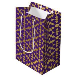 Ethnic Moroccan Geometric Mosaic Pattern  Medium Gift Bag