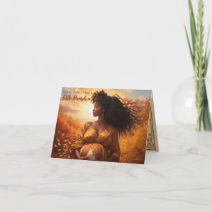 Ethnic Mother Thankful Little Pumpkin Autumn Card