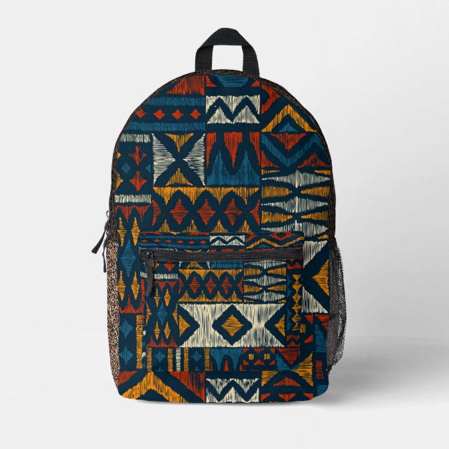 Ethnic motif chitenge Africa Print Cut Sew Bag (Front)