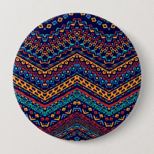Ethnic Motifs 10 Cm Round Badge