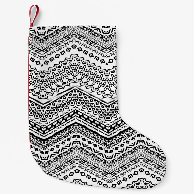 Ethnic Motifs 2 Small Christmas Stocking (Front)