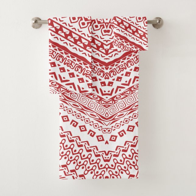 Ethnic Motifs 3 Bath Towel Set (Insitu)