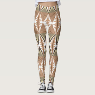 Ethnic Motifs: Elegant Folk Pattern. Leggings