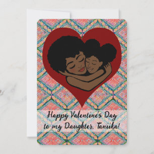 Ethnic Mud Cloth Valentine's Day to Daughter