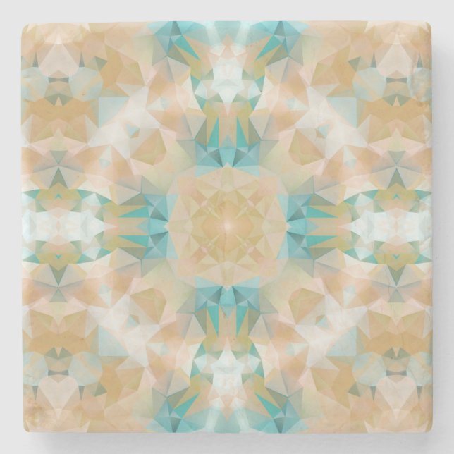 Ethnic national ornament stone coaster (Front)