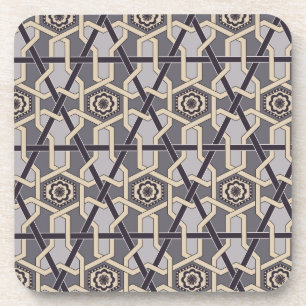 Ethnic Oriental Ornament  Embroidery decor Pattern Coaster