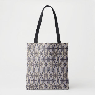 Ethnic Oriental Ornament  Embroidery decor Pattern Tote Bag