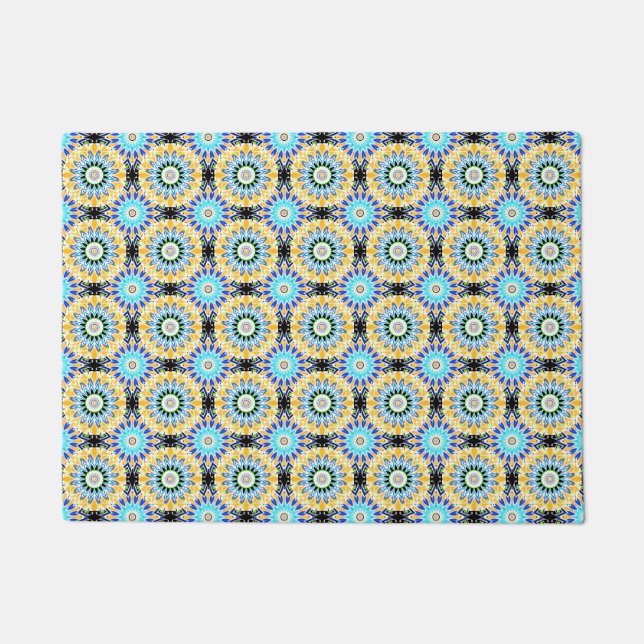 Ethnic ornament doormat (Front)