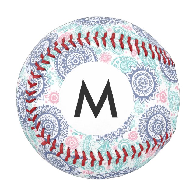 Ethnic Paisley Pattern Baseball (Front Left)