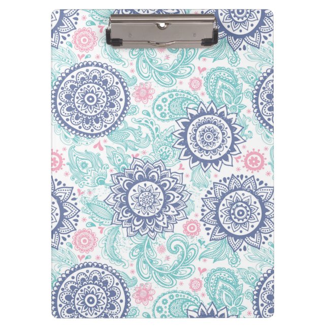 Ethnic Paisley Pattern Clipboard (Front)