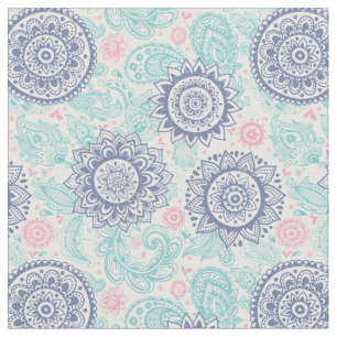 Ethnic Paisley Pattern Fabric