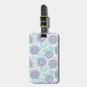 Ethnic Paisley Pattern Luggage Tag
