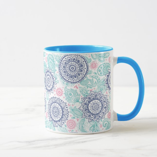 Ethnic Paisley Pattern Mug (Right)
