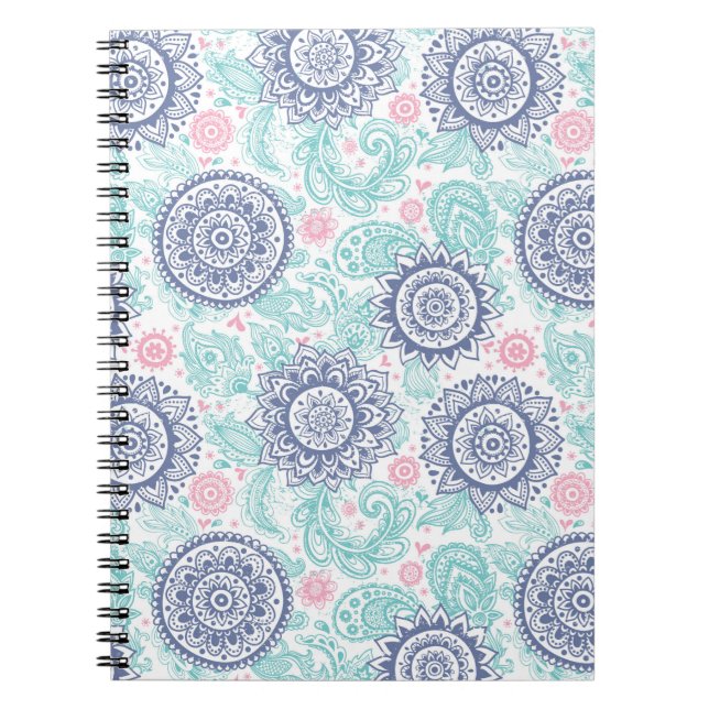 Ethnic Paisley Pattern Notebook (Front)
