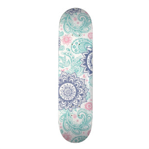 Ethnic Paisley Pattern Skateboard