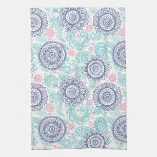 Ethnic Paisley Pattern Tea Towel