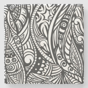 Ethnic pattern 3 stone coaster