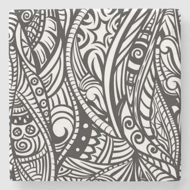 Ethnic pattern 3 stone coaster (Front)