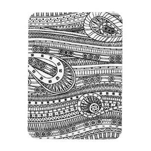 Ethnic Pattern Doodle Magnet