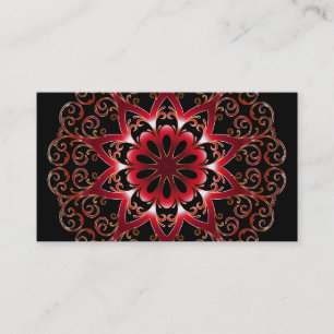 Ethnic Pattern Elegant Mandala Spa and Beauty Business Card