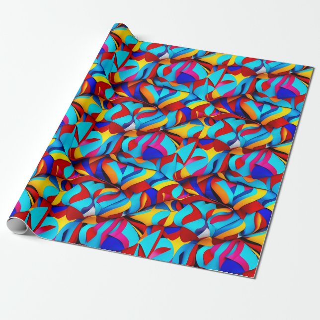 ethnic pattern, Ethnic, Ethnic Wrapping Paper (Unrolled)