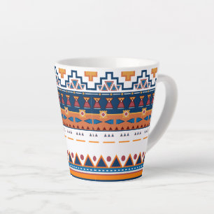 Ethnic Pattern Latte Mug
