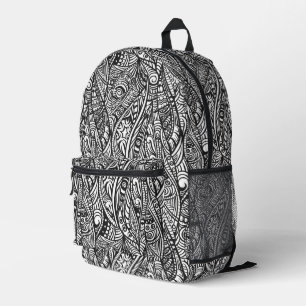 Ethnic pattern printed backpack