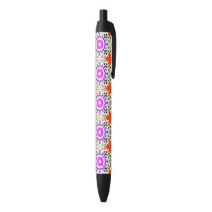 Ethnic Pattern with Moroccan Motifs Black Ink Pen
