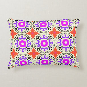 Ethnic Pattern with Moroccan Motifs Decorative Cushion