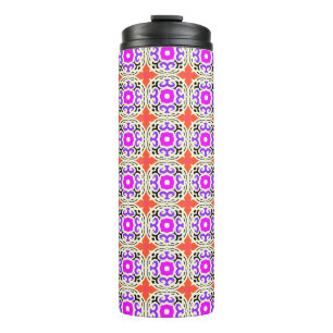Ethnic Pattern with Moroccan Motifs Thermal Tumbler