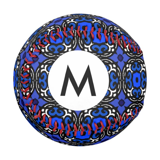 Ethnic Pattern with Turkish Motifs Baseball (Front Left)