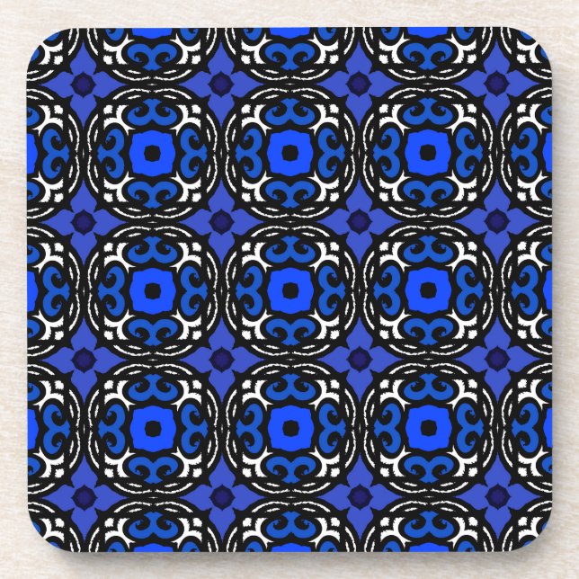 Ethnic Pattern with Turkish Motifs Coaster (Front)