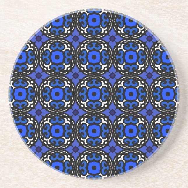 Ethnic Pattern with Turkish Motifs Coaster (Front)
