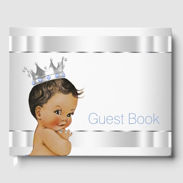 Ethnic Prince Baby Shower Guest Book (Front)
