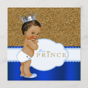 Ethnic Prince Baby Shower Invitation