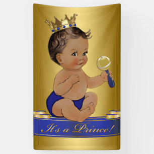 Ethnic Prince Boy Baby Shower Banner