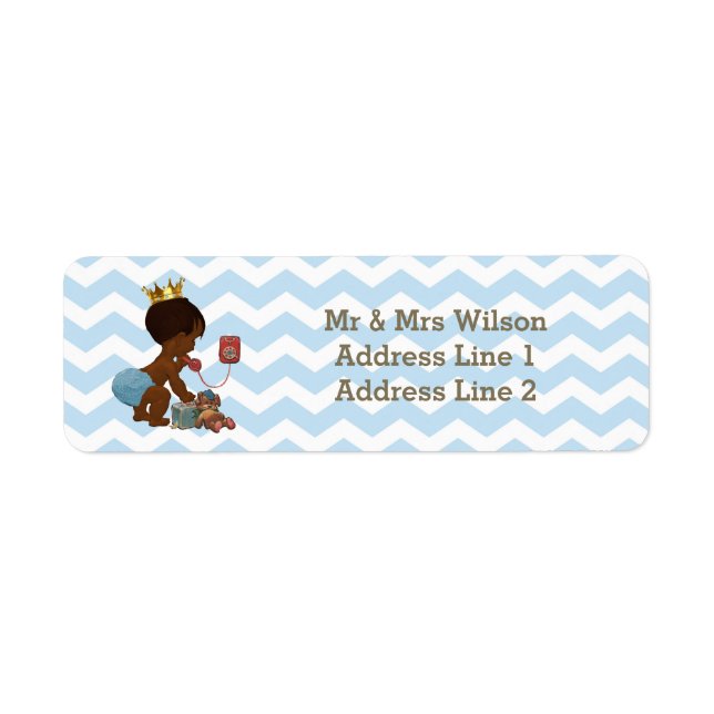 Ethnic Prince Phone Suitcase Baby Shower Chevrons (Front)