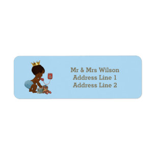 Ethnic Prince Phone Suitcase Blue Baby Shower