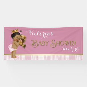 Ethnic Princess Baby Shower Banner
