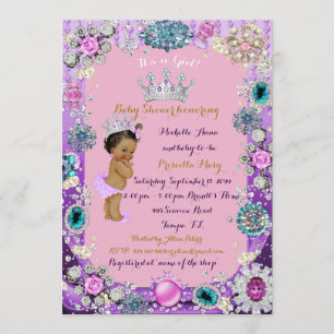 Ethnic Princess Baby Shower Invitation, Princess. Invitation