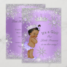 Ethnic Princess Baby Shower Lavender Wonderland