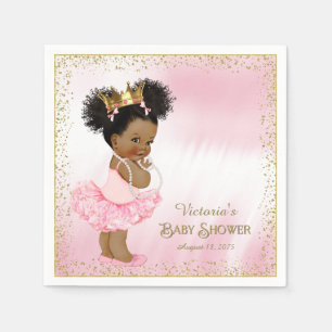 Ethnic Princess Baby Shower Paper Napkins
