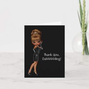 Ethnic Princess Diva Thank You Card
