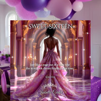 Ethnic Princess Sweet 16 Birthday Pink Purple
