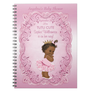 Ethnic Princess Tutu Cute Baby Shower Guest Book