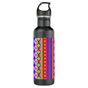 Ethnic Psychedelic Texture Pattern 710 Ml Water Bottle
