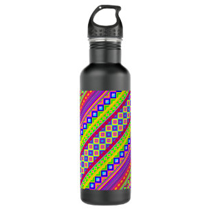 Ethnic Psychedelic Texture Pattern 710 Ml Water Bottle