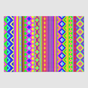Ethnic Psychedelic Texture Pattern Tissue Paper