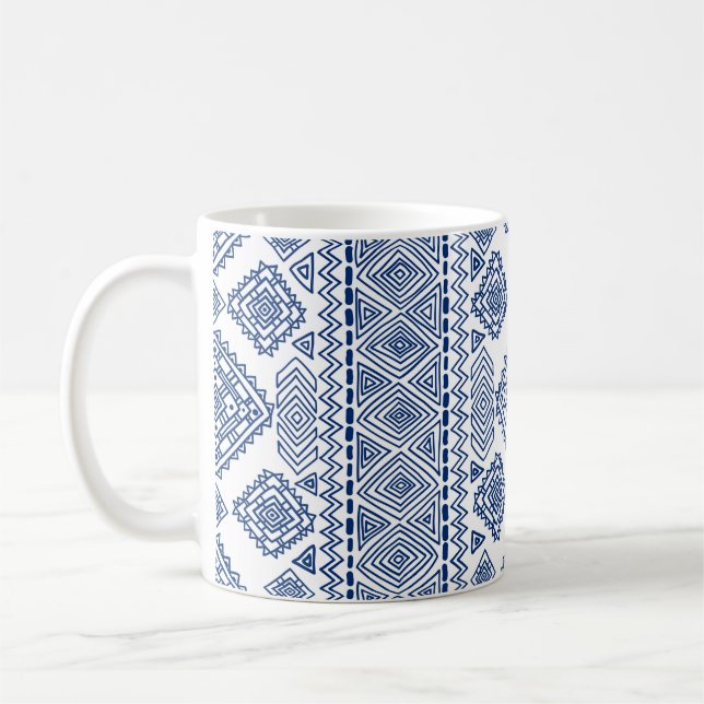 Ethnic seamless geometric pattern coffee mug (Left)